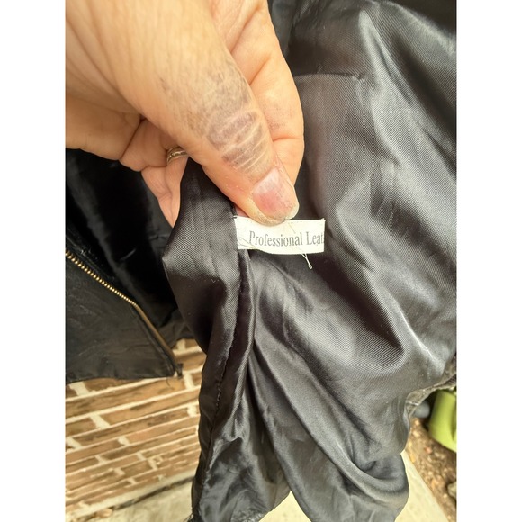 Diamond Plate Genuine Leather Black Motorcycle Biker Jacket‎ Zip Front Women - Picture 5 of 9